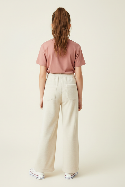 Pantalon Blanc 30b0 - Beige Cordé - vue 2