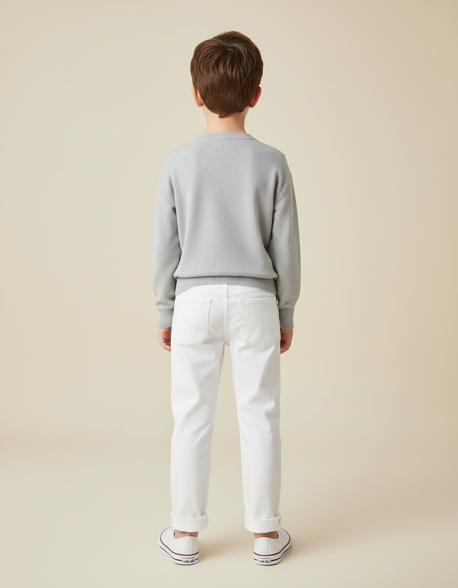 Pantalon Blanc C05b - Jean - vue 2