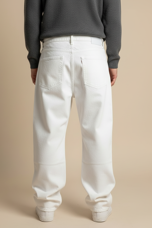Pantalon Blanc Boyfriend - Jean - vue 2