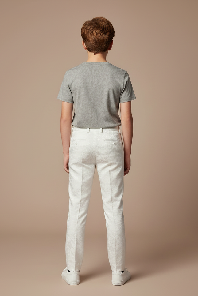 Pantalon Blanc Brillant - Satin - vue 2