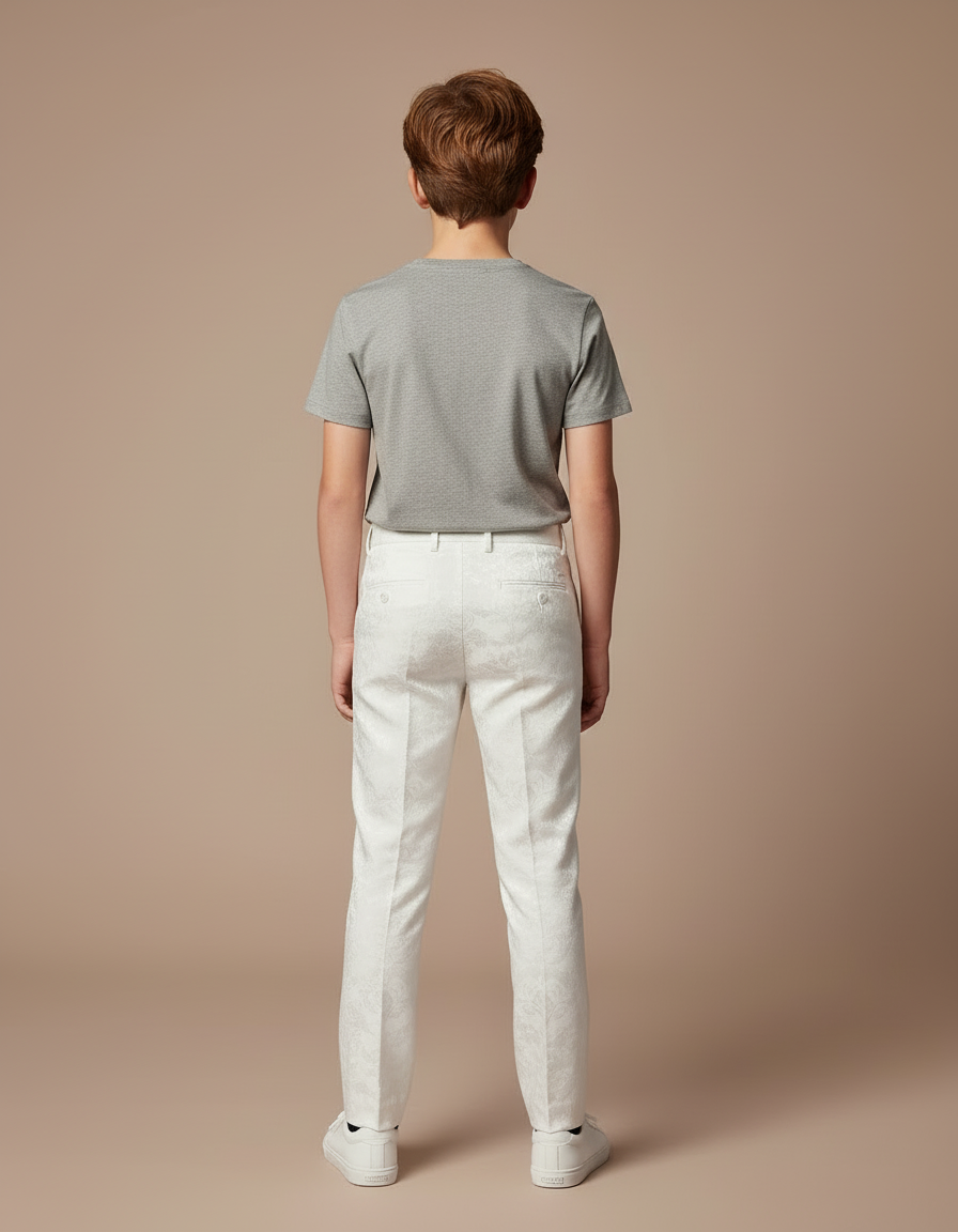 Pantalon Blanc Brillant - Satin - vue 2