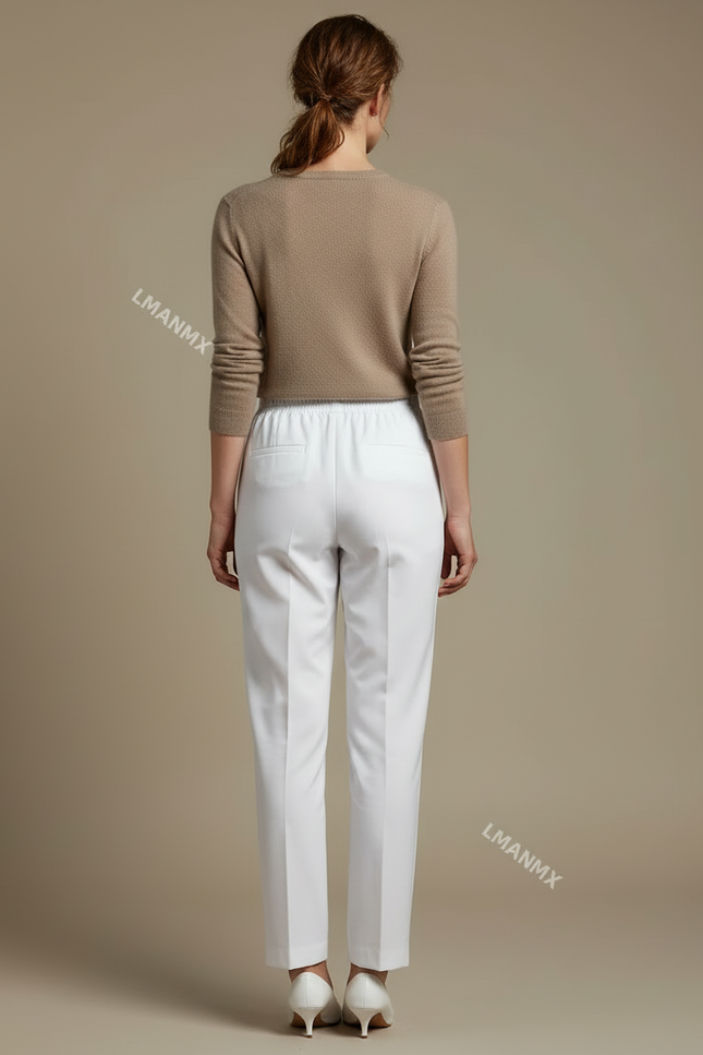 Pantalon Cuisine Blanc - Gabardine - vue 2