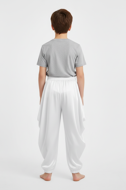 Pantalon Thai Blanc - Satin - vue 2