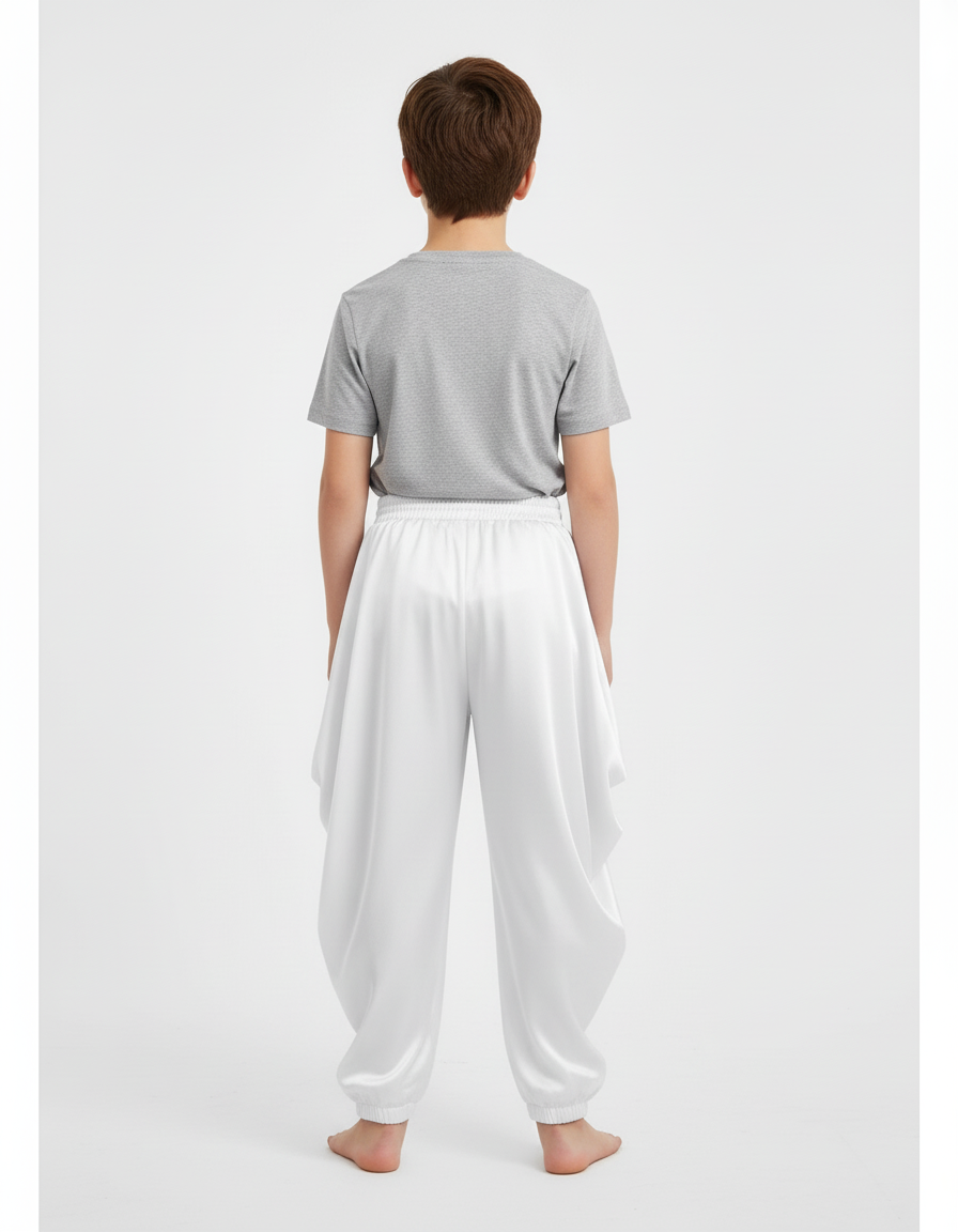 Pantalon Thai Blanc - Satin - vue 2