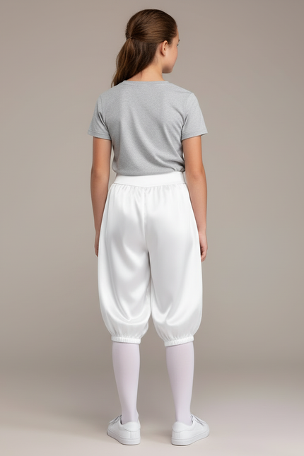 Pantalon Danse Blanc - Satin - vue 2