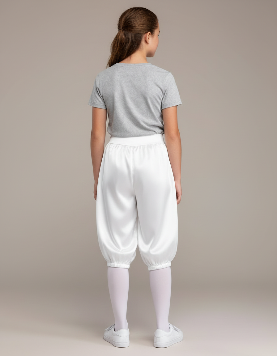 Pantalon Danse Blanc - Satin - vue 2