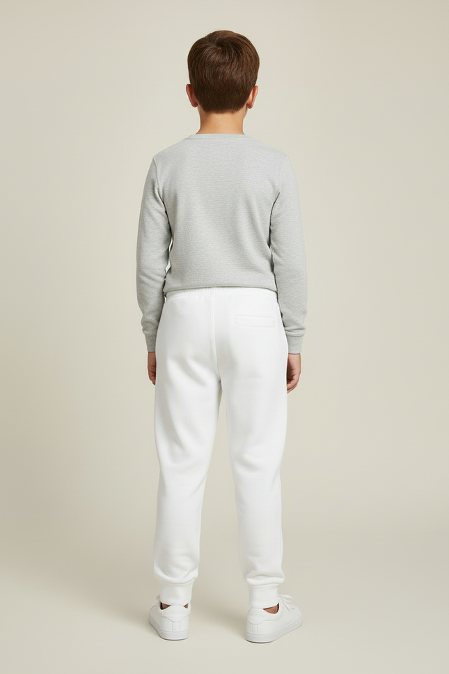 Pantalon Blanc Jogging Molleton Lonsdale Garçon - vue 2