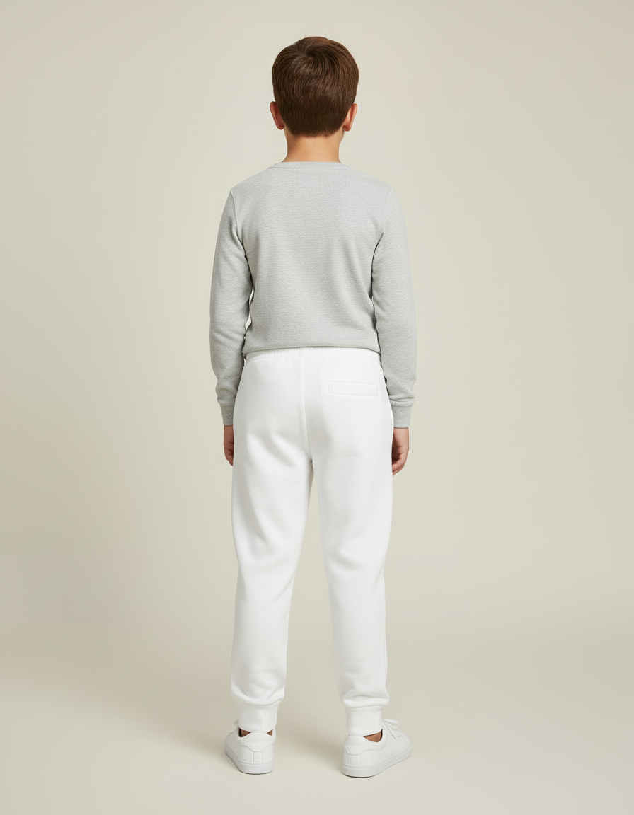 Pantalon Blanc Jogging Molleton Lonsdale Garçon - vue 2
