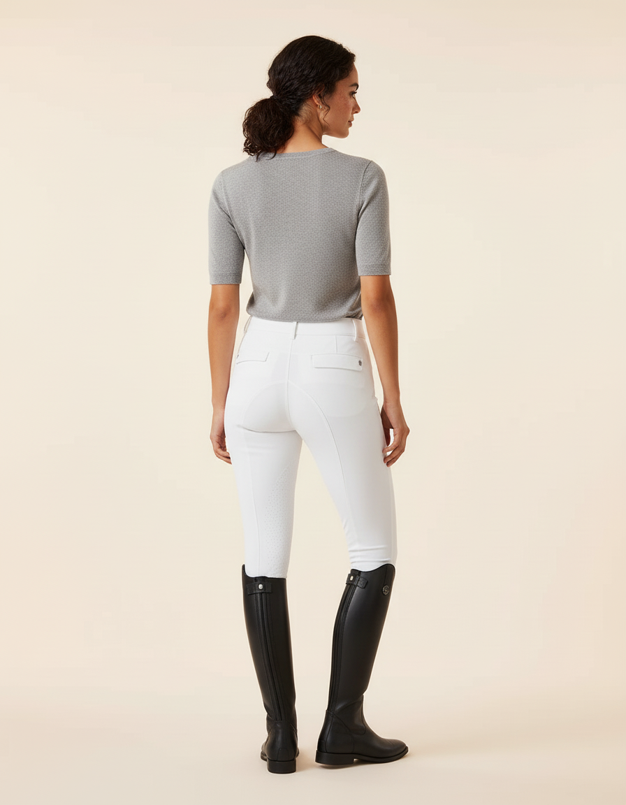 Pantalon Concours Blanc - Polyester - vue 2