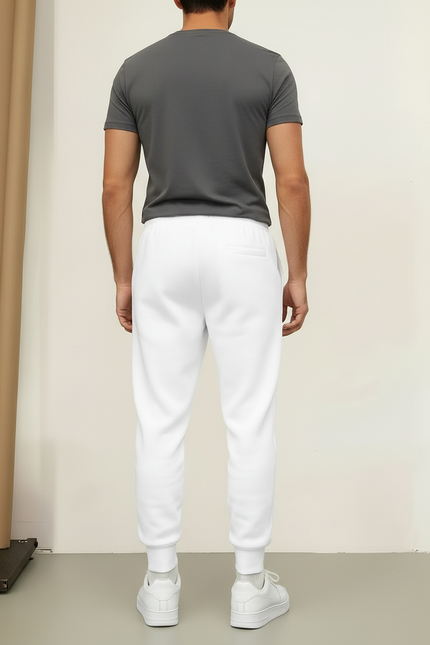 Pantalon Blanc Molletonné Homme Décontracté Imprimé Estonie - vue 2