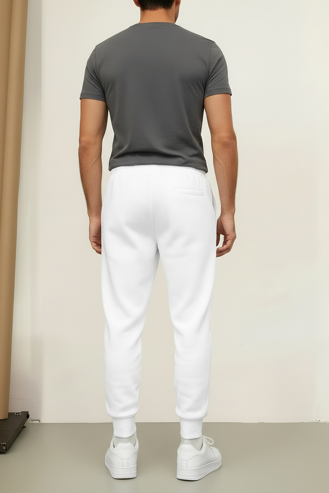 Pantalon Blanc Molletonné Homme Décontracté Imprimé Estonie - vue 2