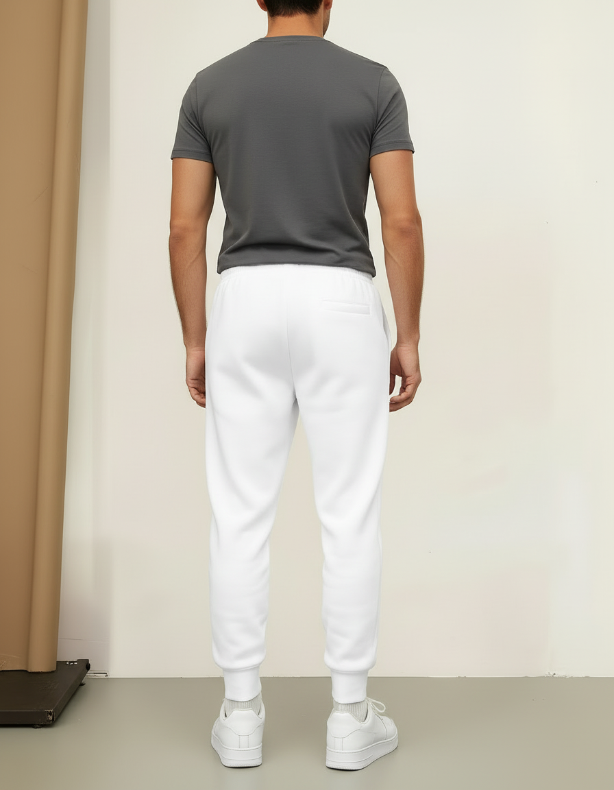 Pantalon Blanc Molletonné Homme Décontracté Imprimé Estonie - vue 2