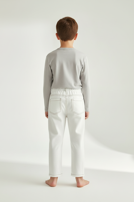 Pantalon Chino Blanc Bebe - Jean - vue 2