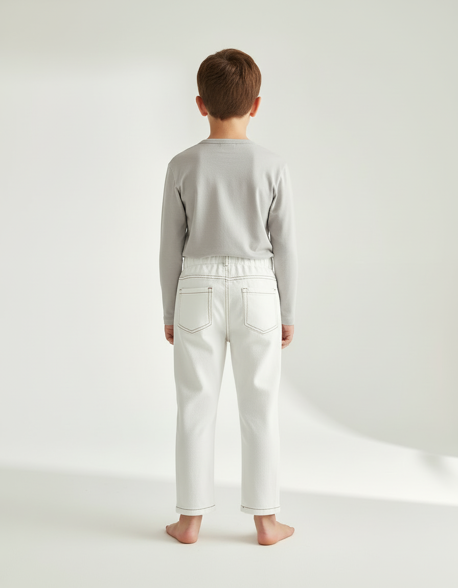 Pantalon Chino Blanc Bebe - Jean - vue 2