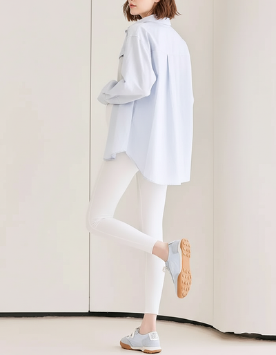 Pantalon Blanc Femme Maille