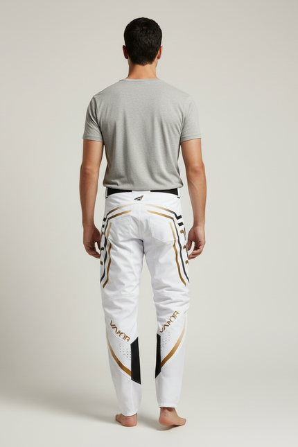 Pantalon Blanc Avec Ceinture - Polyester - vue 2