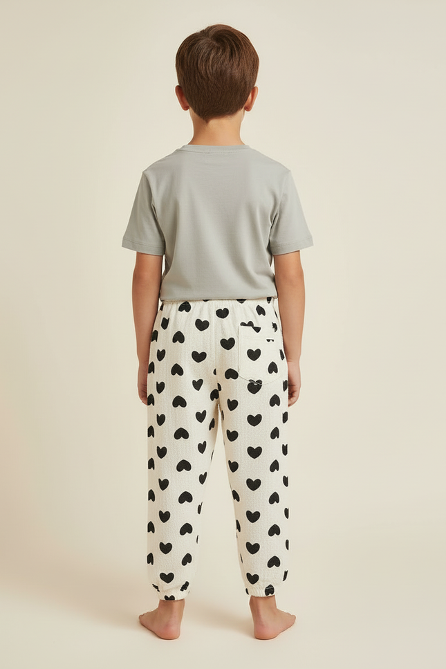 Pantalon Pyjama Blanc - Coton - vue 2