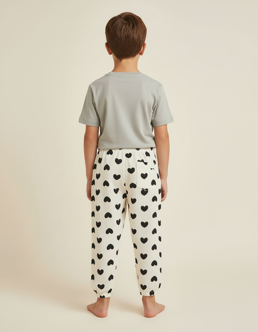 Pantalon Pyjama Blanc - Coton - vue 2
