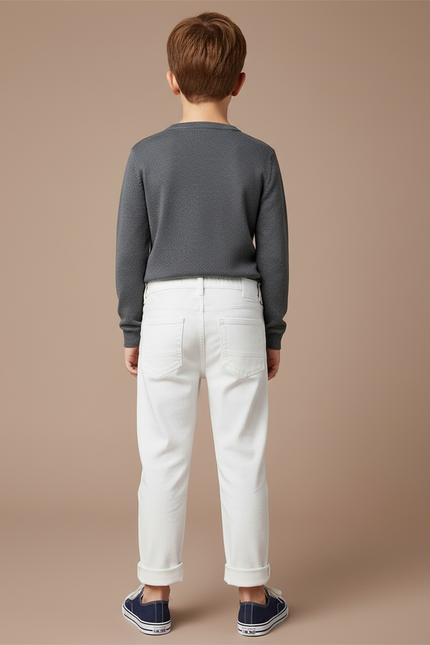 Pantalon Blanc Troué - Jean - vue 2