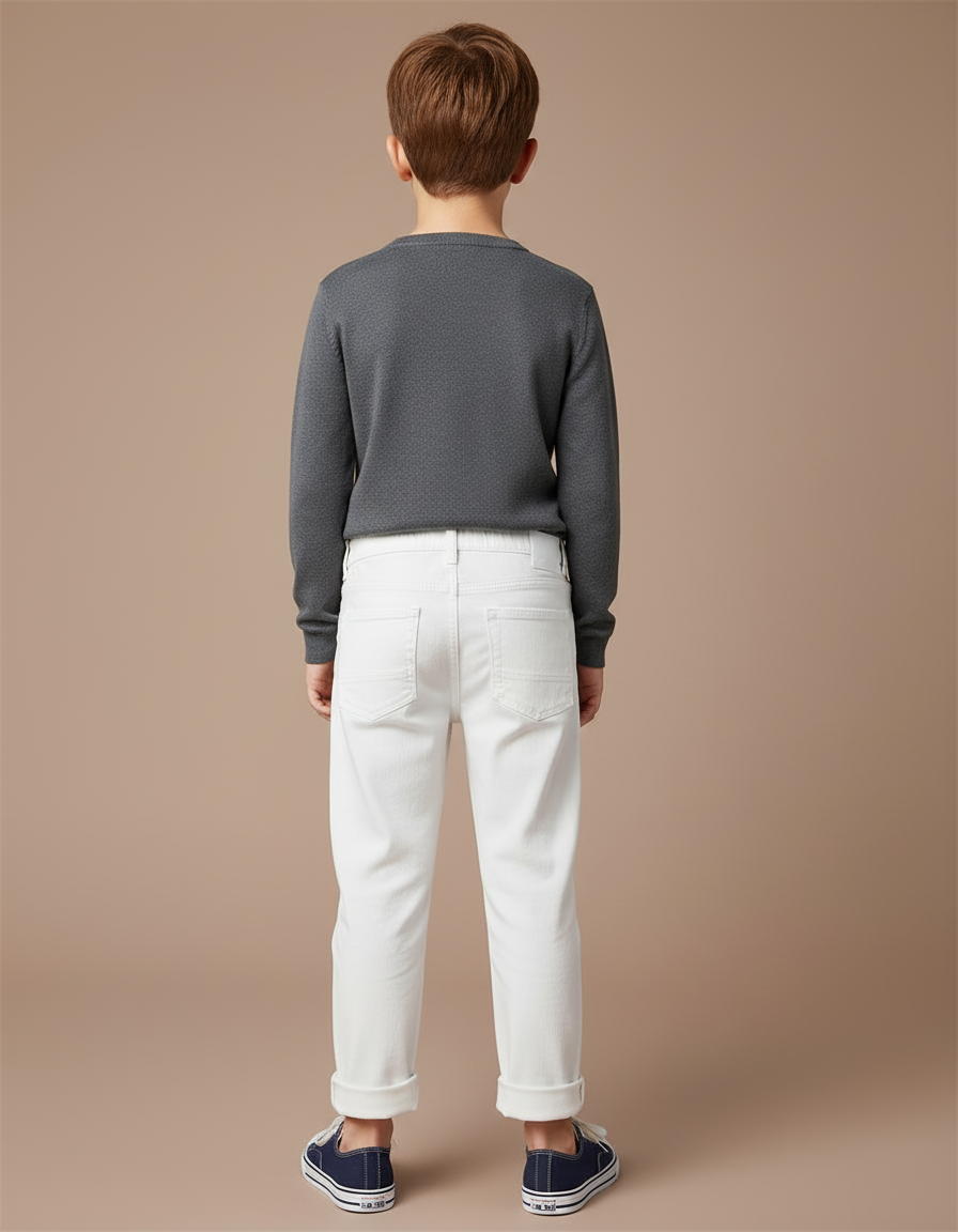 Pantalon Blanc Troué - Jean - vue 2