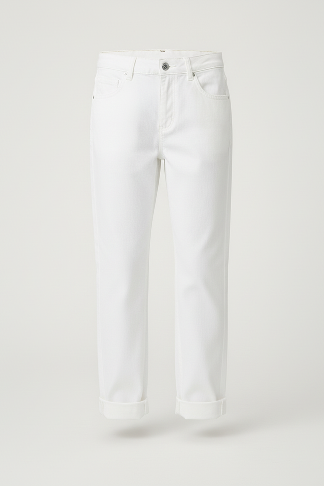 Pantalon Blanc Droit Coton Décontracté Enfant - vue 3