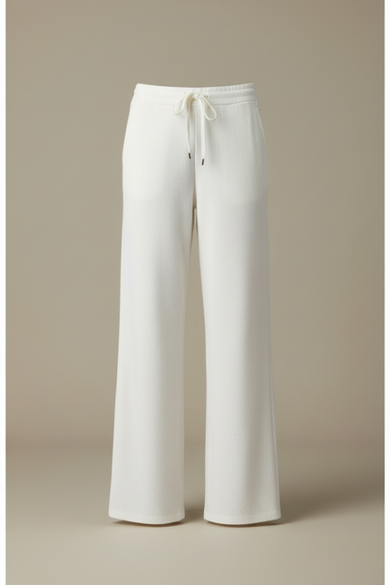 Pantalon Blanc Coton - Molleton - vue 3