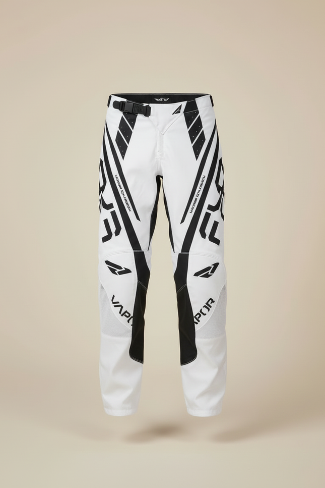 Pantalon Blanc Noir - Polyester - vue 3