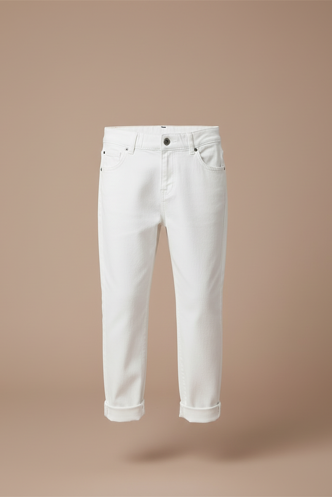 Pantalon Blanc Troué - Jean - vue 3