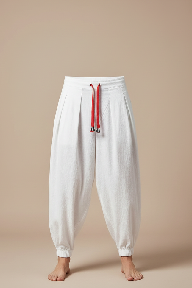 Pantalon Yoga Blanc Homme - Lin - vue 3