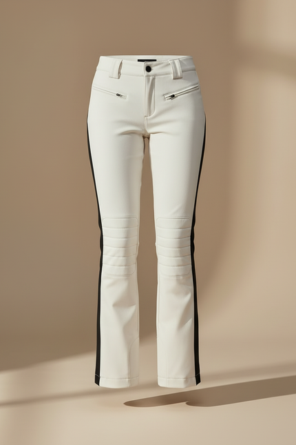 Pantalon Blanc Ski Slim Femme Élastique Hiver - Simili cuir - vue 3