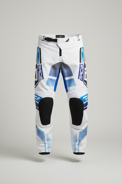 Pantalon Motocross Blanc - Polyester - vue 3