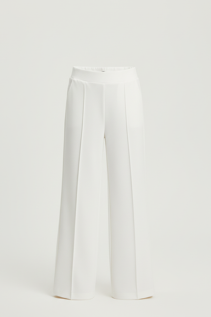 Pantalon Blanc Ample Droit Élégant Fille - Polyester - vue 3