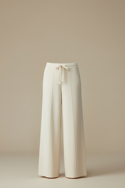 Pantalon Laine Blanc - vue 3