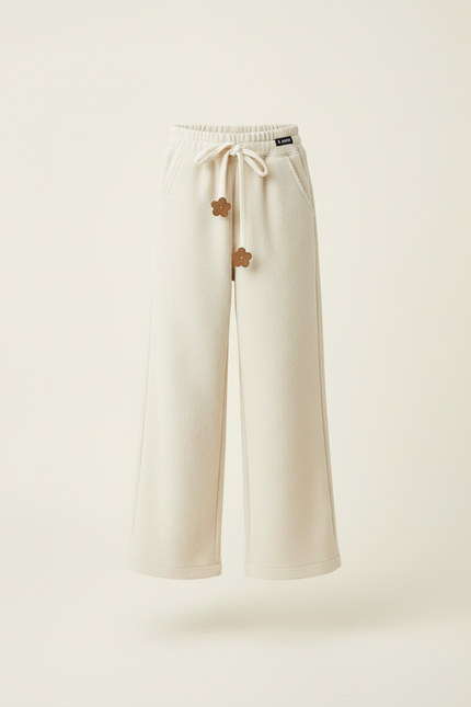 Pantalon Blanc 30b0 - Beige Cordé - vue 3