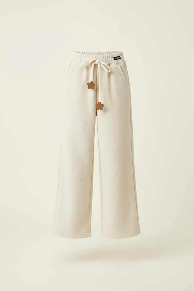 Pantalon Blanc 30b0 - Beige Cordé - vue 3