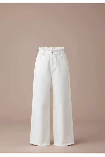 Pantalon Blanc Patte D'éléphant - Jean - vue 3
