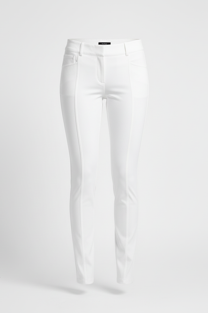 Pantalon Blanc Slim Élastique Équestre Femme - Polyester - vue 3