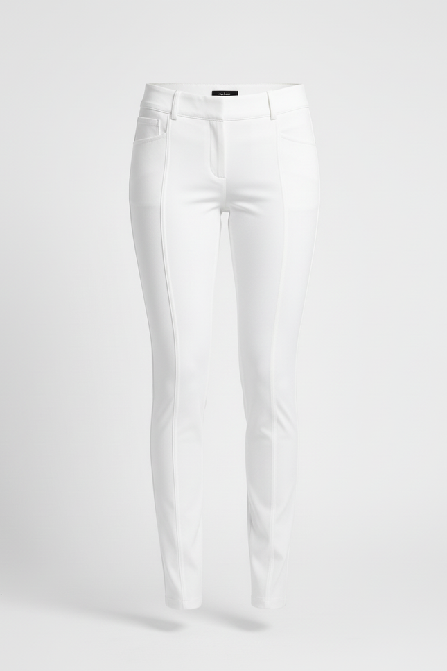 Pantalon Blanc Slim Élastique Équestre Femme - Polyester - vue 3