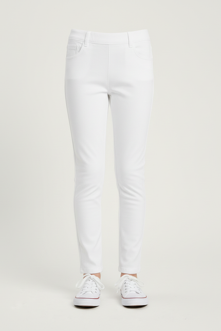 Pantalon Blanc Moulant - Maille - vue 3