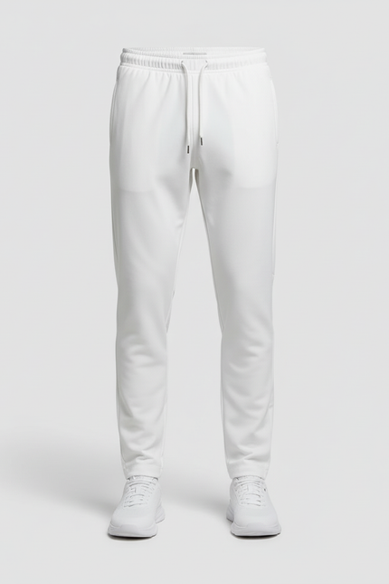 Pantalon Blanc Homme Sport Décontracté Cordon - Maille - vue 3