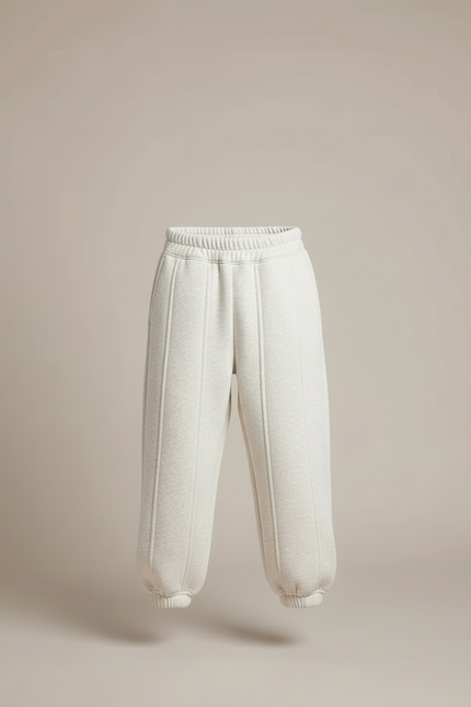 Pantalon Blanc Molletonné Ample Décontracté Hiver - vue 3