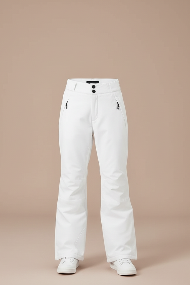 Pantalon Blanc Ski Bretelles Imperméable Hiver - Polyester - vue 3