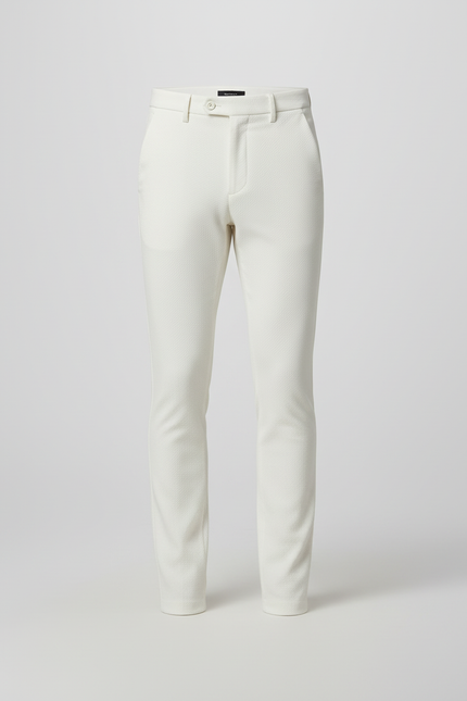 Pantalon Tissu Blanc - Gabardine - vue 3