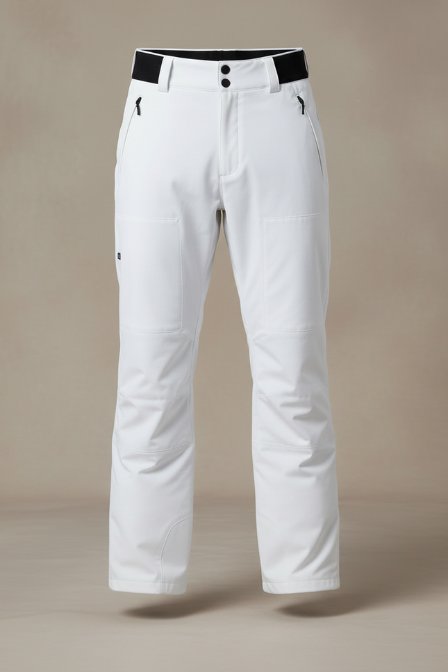 Pantalon Blanc Ski Imperméable Coupe-vent Homme - Polyester - vue 3