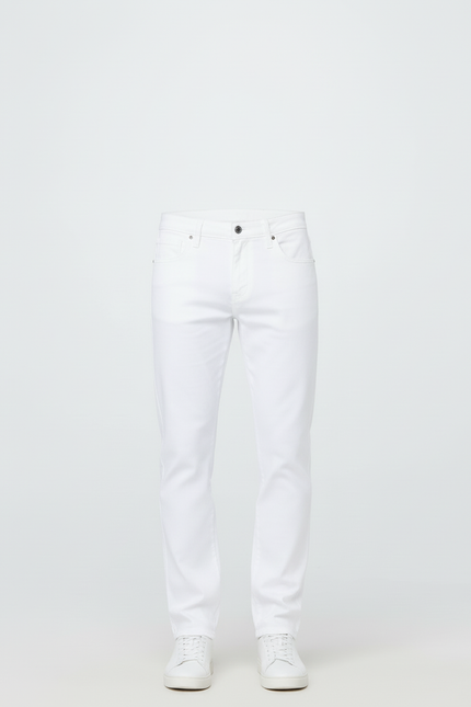 Pantalon Jean Blanc Homme - vue 3