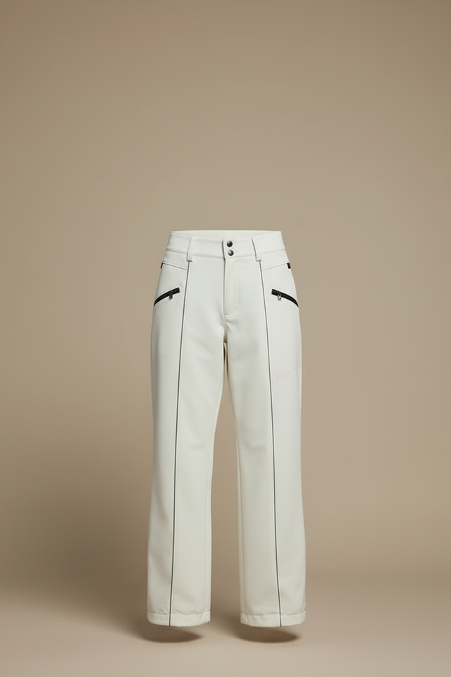 Pantalon Blanc Imperméable Hiver Ski Snowboard Femme - Polyester - vue 3