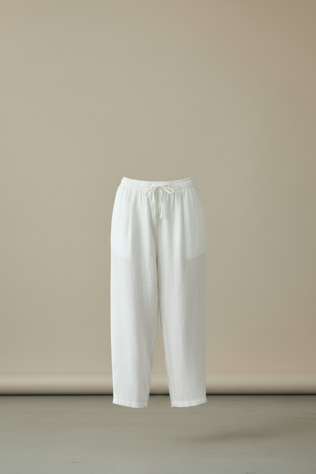 Pantalon Yoga Blanc - Lin - vue 3