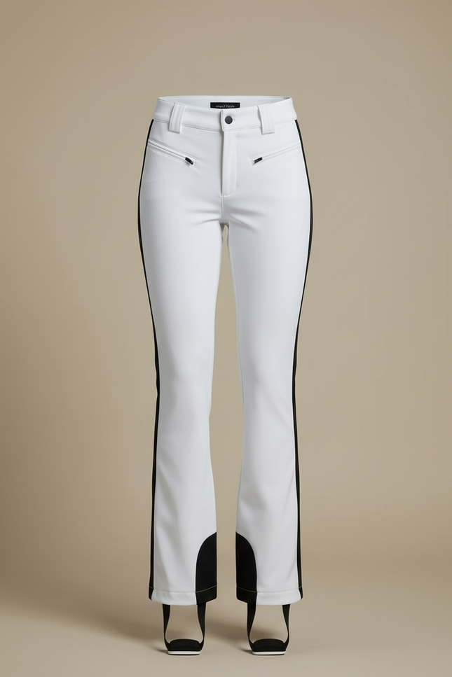 Pantalon Blanc Slim Ski Femme Élastique Chaud - Polyester - vue 3