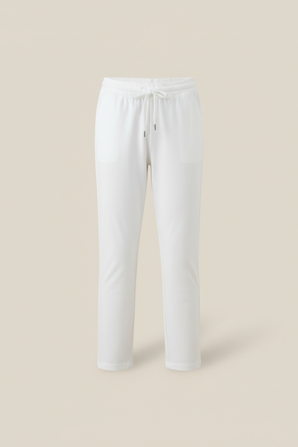 Pantalon Blanc Coton Doux Élastique Enfant Confortable - vue 3