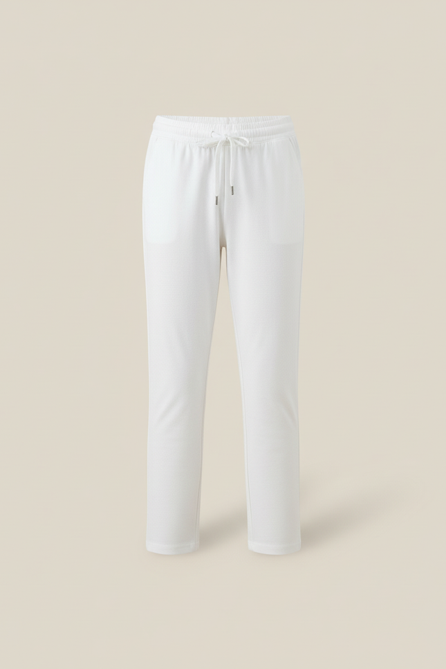 Pantalon Blanc Coton Doux Élastique Enfant Confortable - vue 3